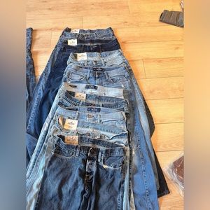 CHEAP 9 Pairs Men’s Hollister Jeans